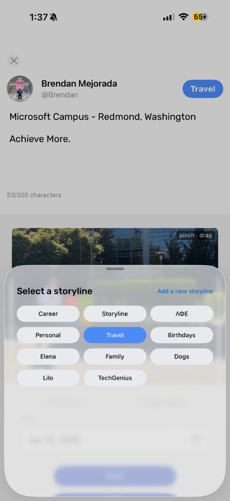 Select a storyline category