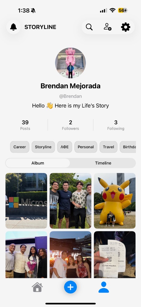View your profile album